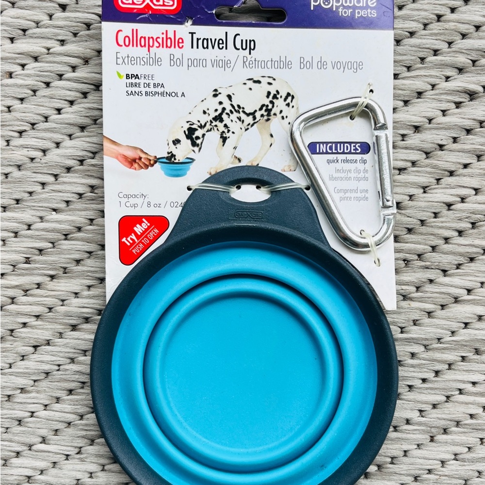 Pet Travel Pop up Crate & Collapsible Travel Cup - Picture 9 of 10